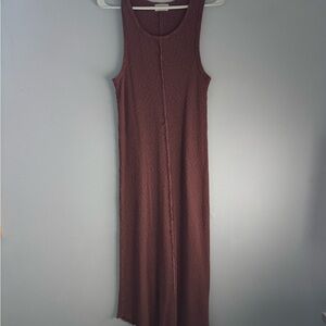 Anthropologie T.La Sleeveless Ribbed Maxi Dress
